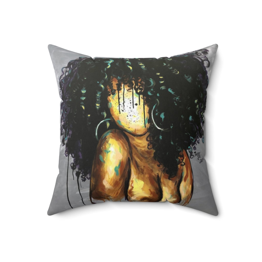 Naturally LXIII Spun Polyester Square Pillow