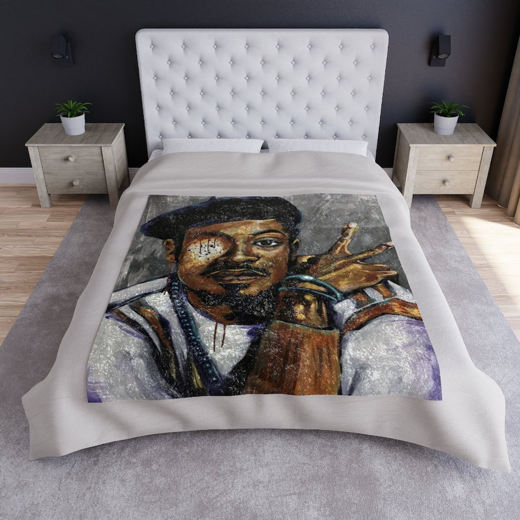 Naturally Andre Crushed Velvet Blanket