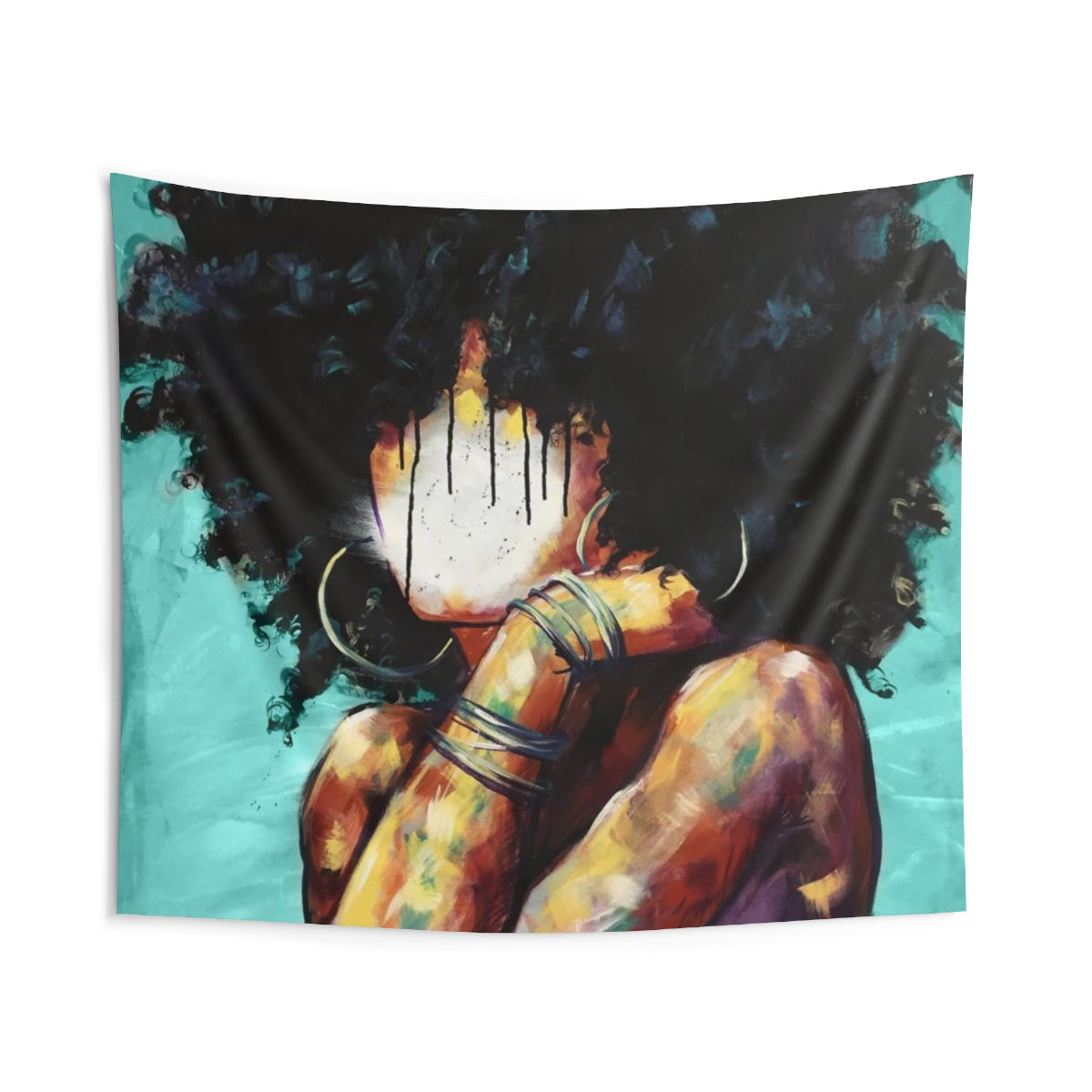 Naturally II TEAL Indoor Wall Tapestries
