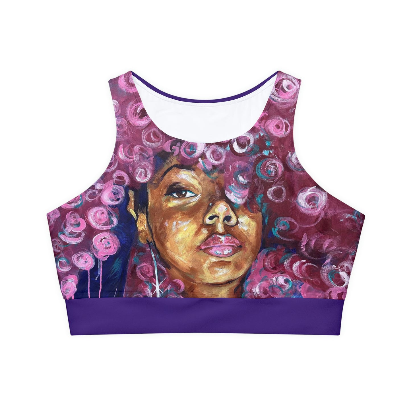 Naturally Rosado Fully Lined, Padded Sports Bra