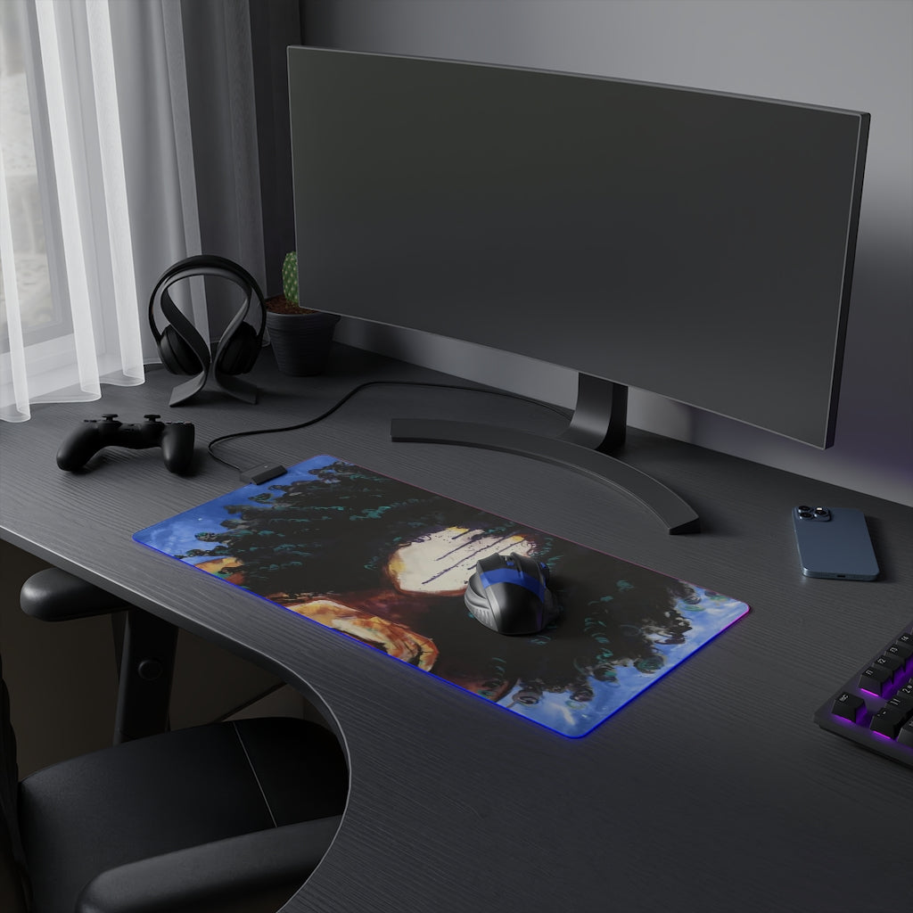 Naturally I BLUE LED Gaming Mouse Pad