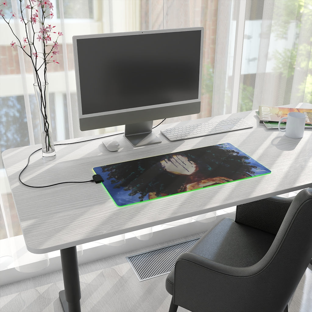 Naturally I BLUE LED Gaming Mouse Pad