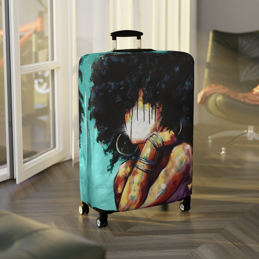 Naturally II TEAL Luggage Cover