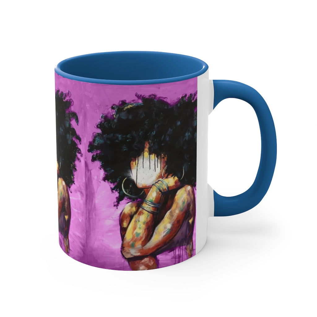 Naturally II PINK Accent Coffee Mug, 11oz
