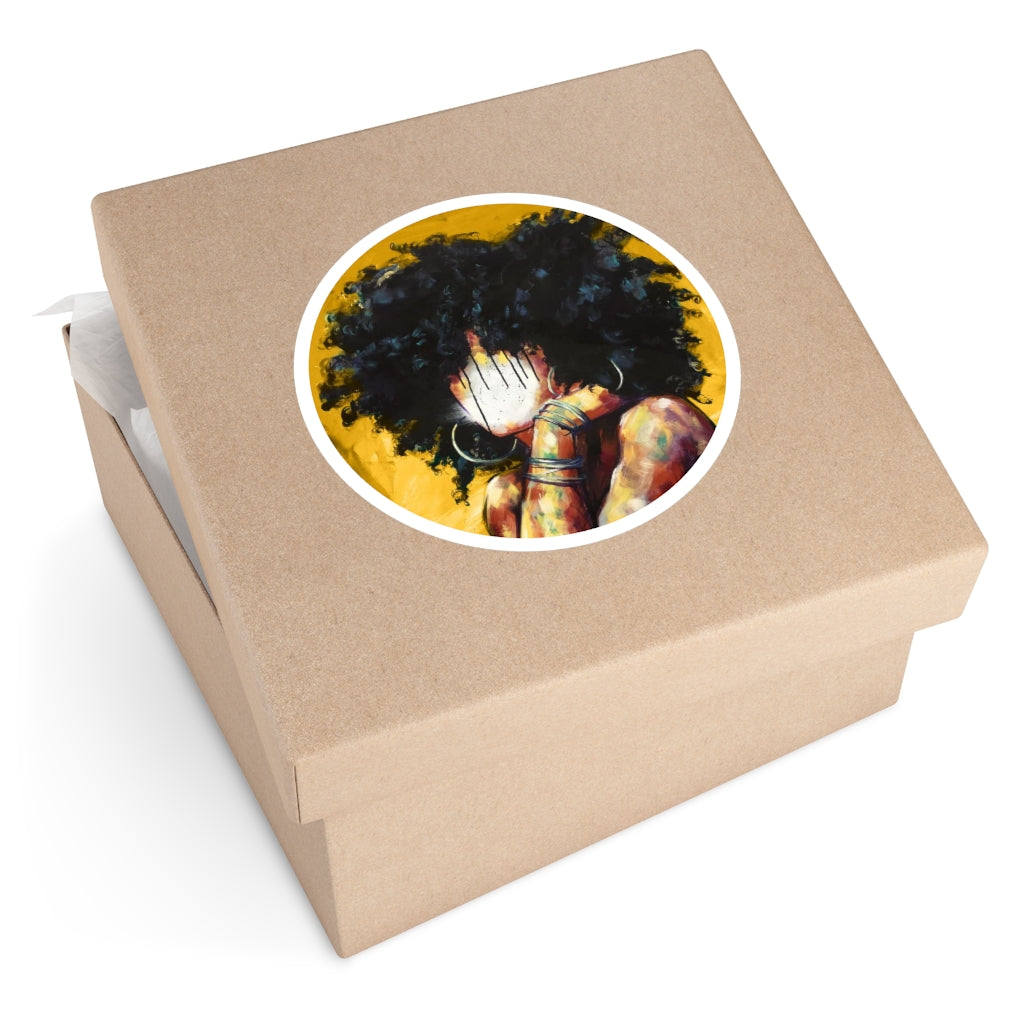 Naturally II GOLD Round Stickers, Indoor\Outdoor