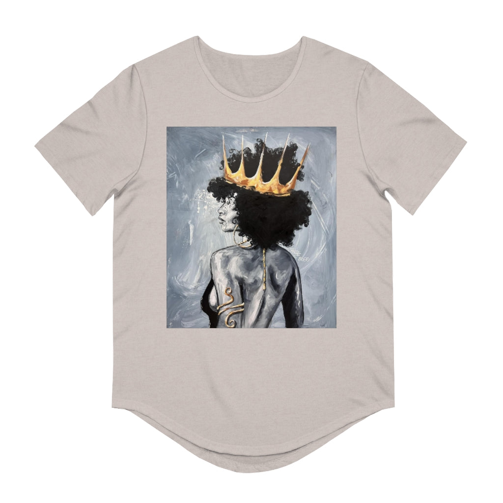 Naturally Queen XXII Men's Jersey Curved Hem Tee