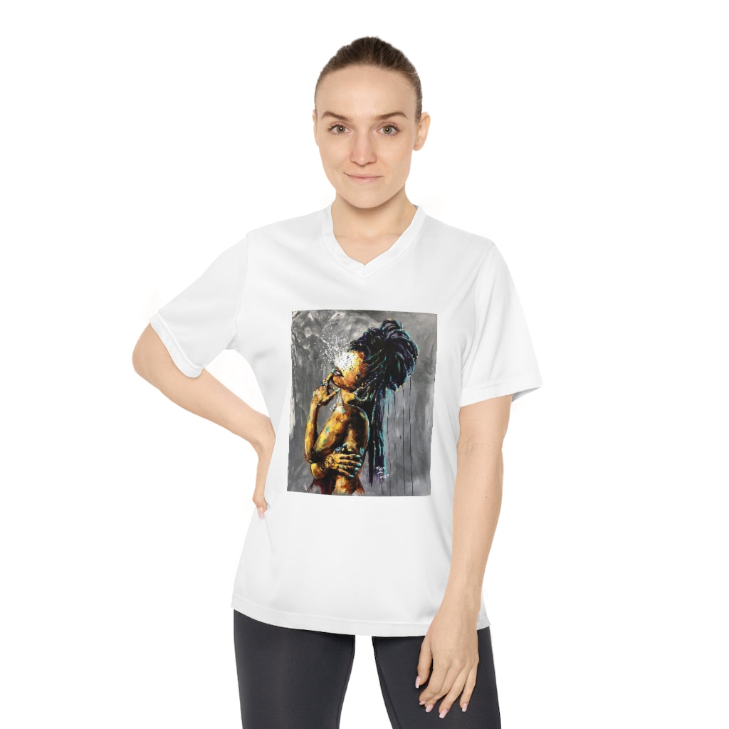 Naturally LVIII Women's Performance V-Neck T-Shirt