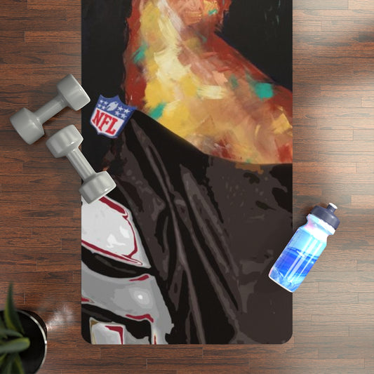 Naturally Falcons III TEAL Rubber Yoga Mat