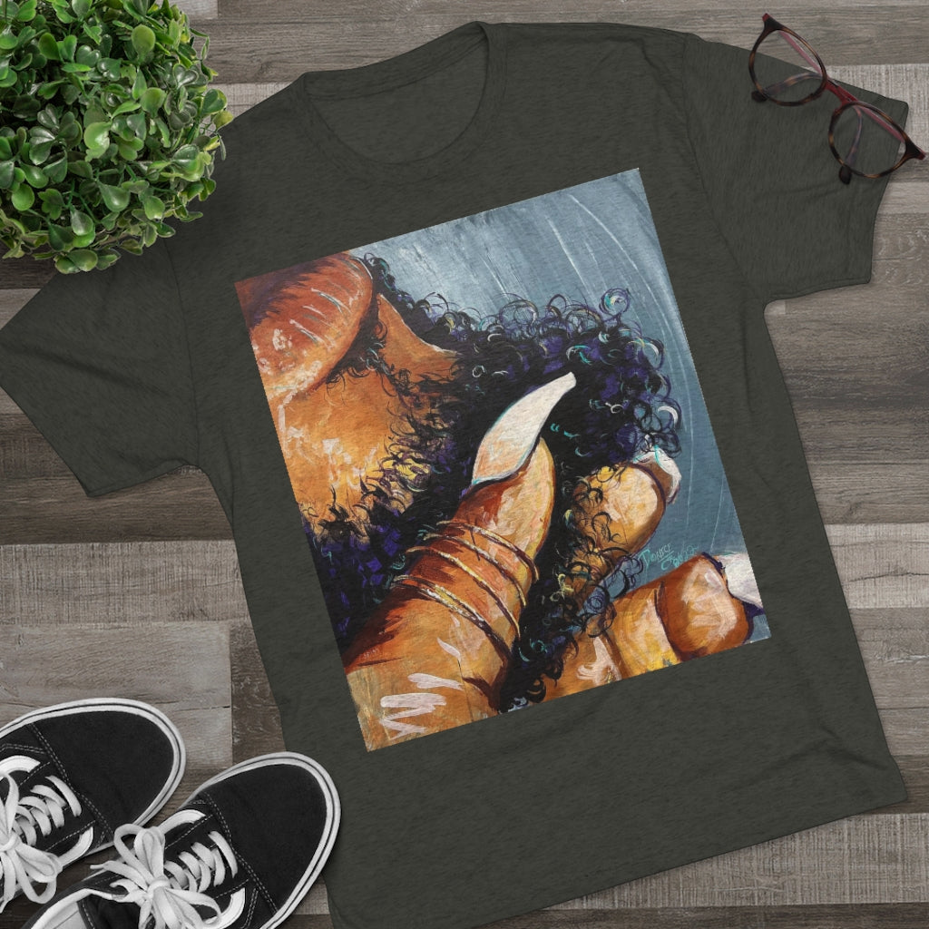 Naturally Black Love X Unisex Tri-Blend Crew Tee