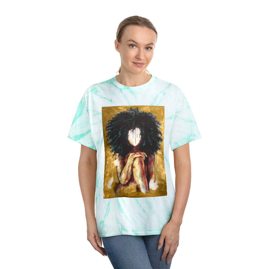 Naturally I GOLD Tie-Dye Tee, Cyclone