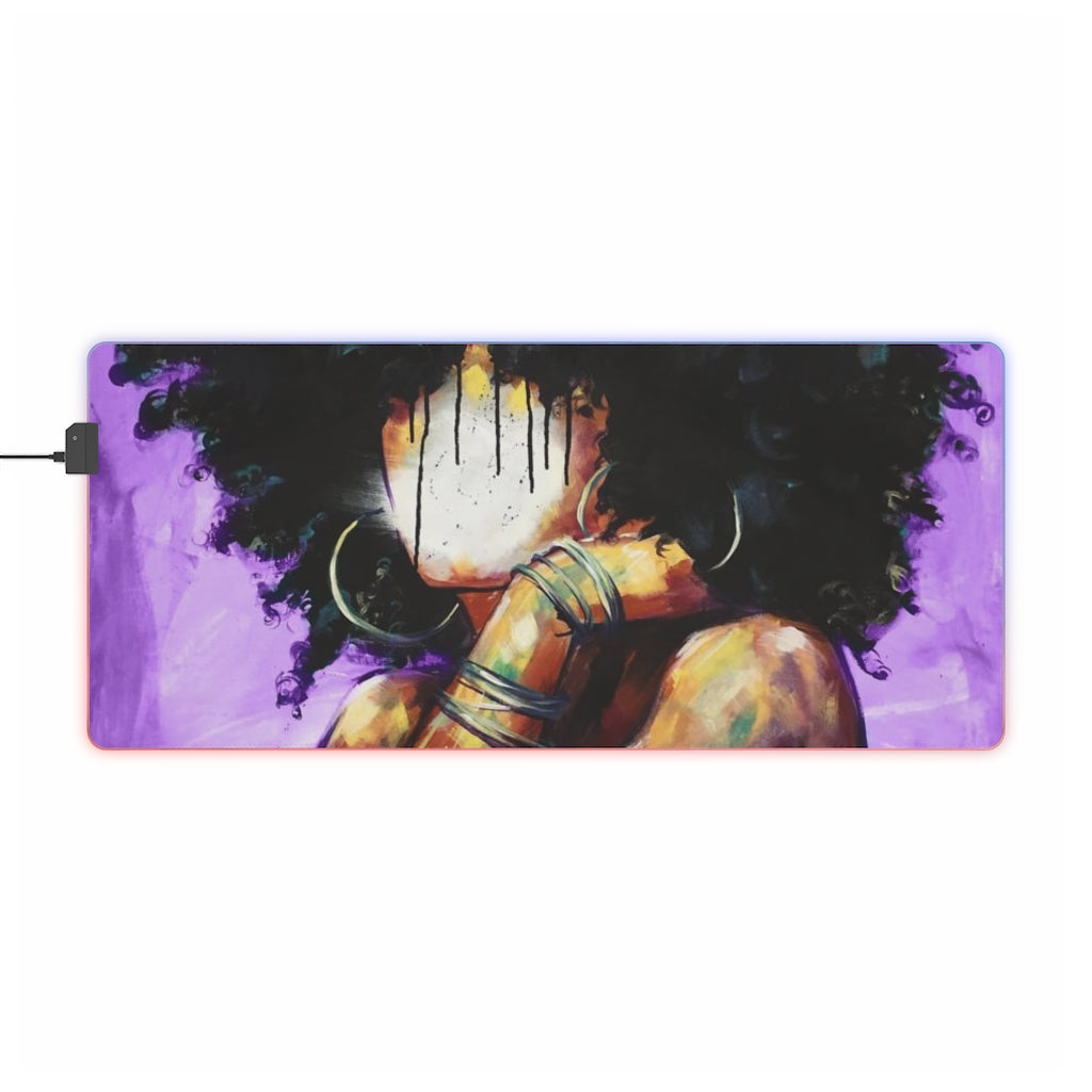Naturally II PUEPLE LED Gaming Mouse Pad