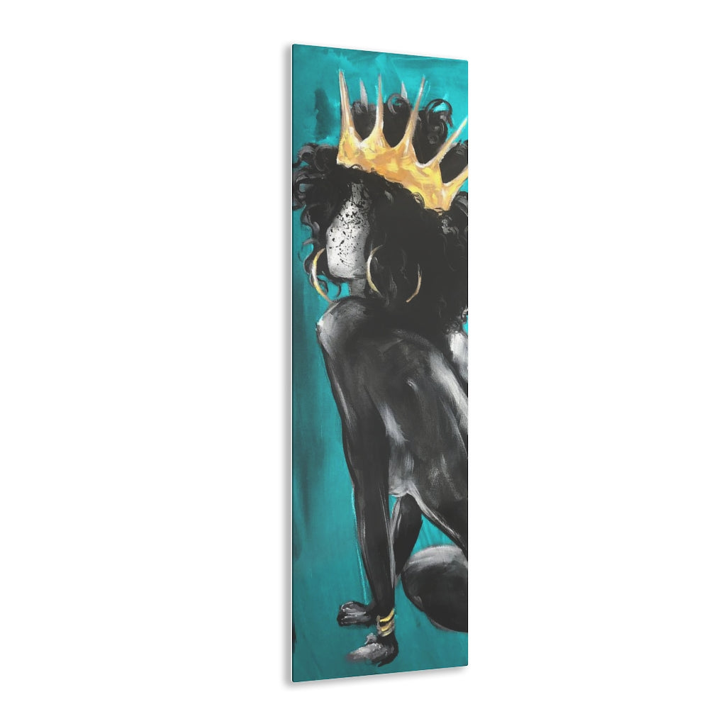 Naturally Queen VI TEAL Acrylic Prints