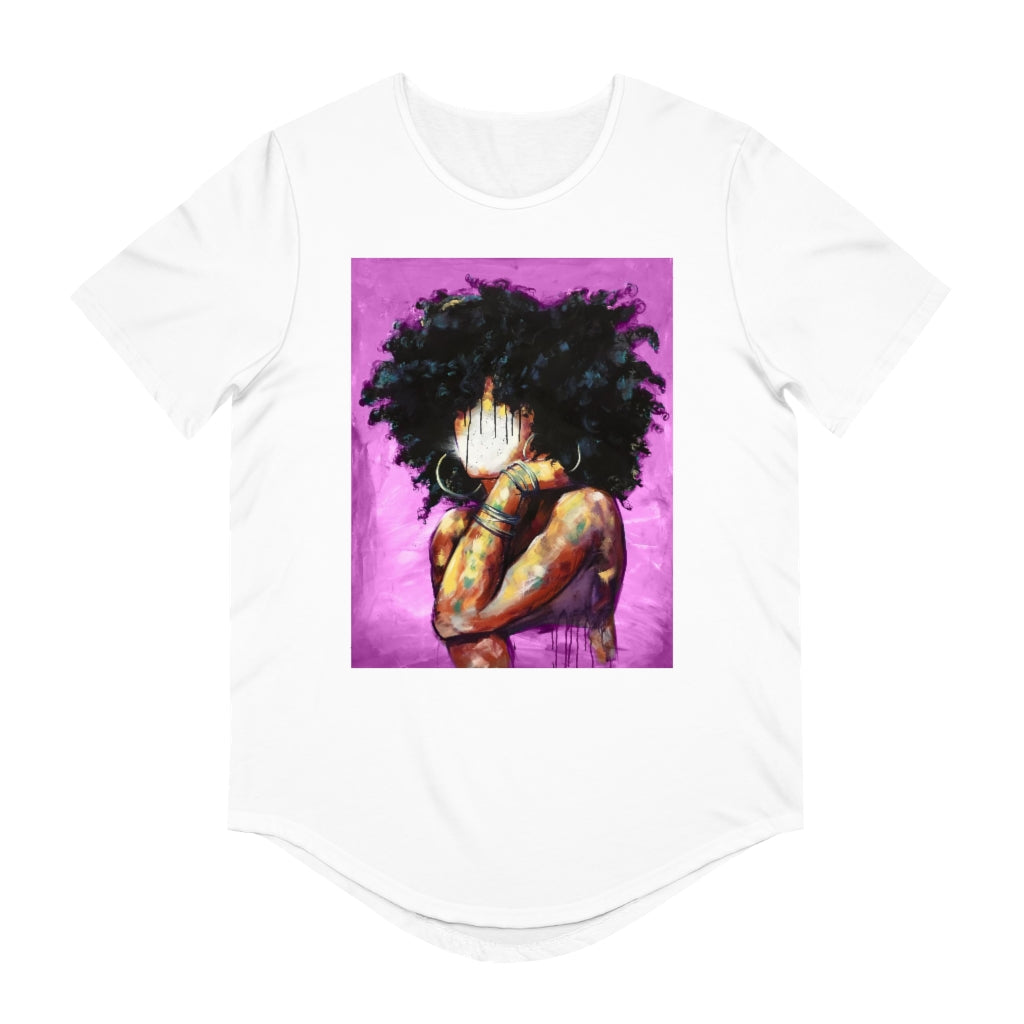 Naturally II PINK Men's Jersey Curved Hem Tee
