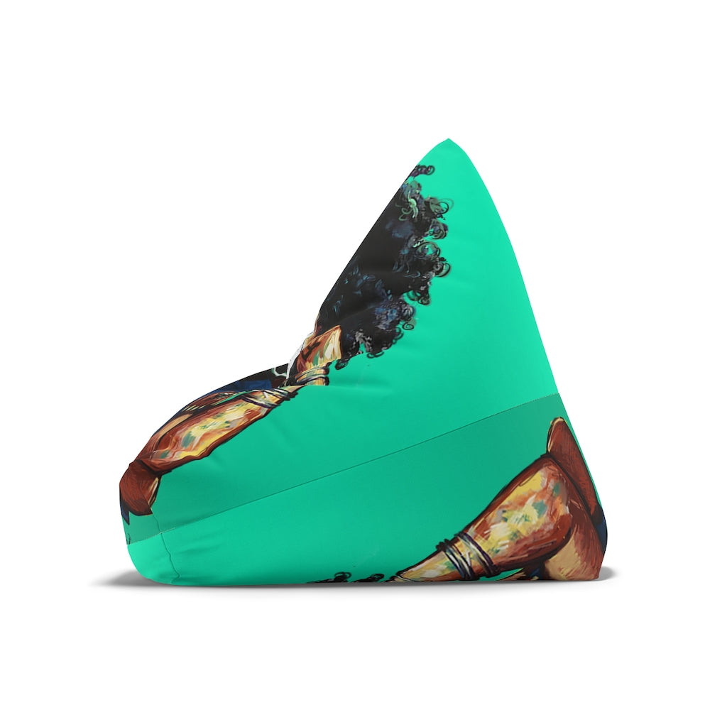 Naturally The Riveter TEAL Bean Bag Chair Cover