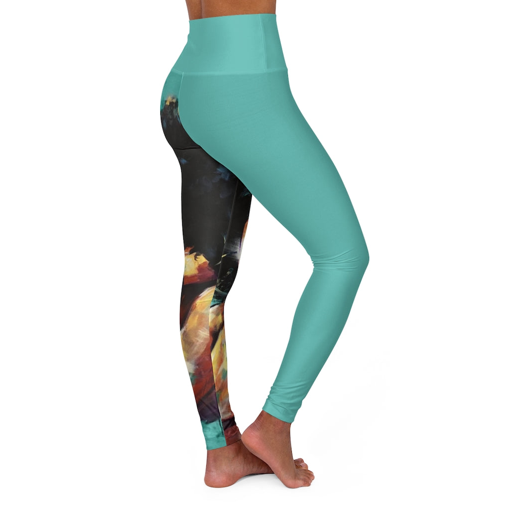 Naturally II TEAL High Waisted Yoga Leggings