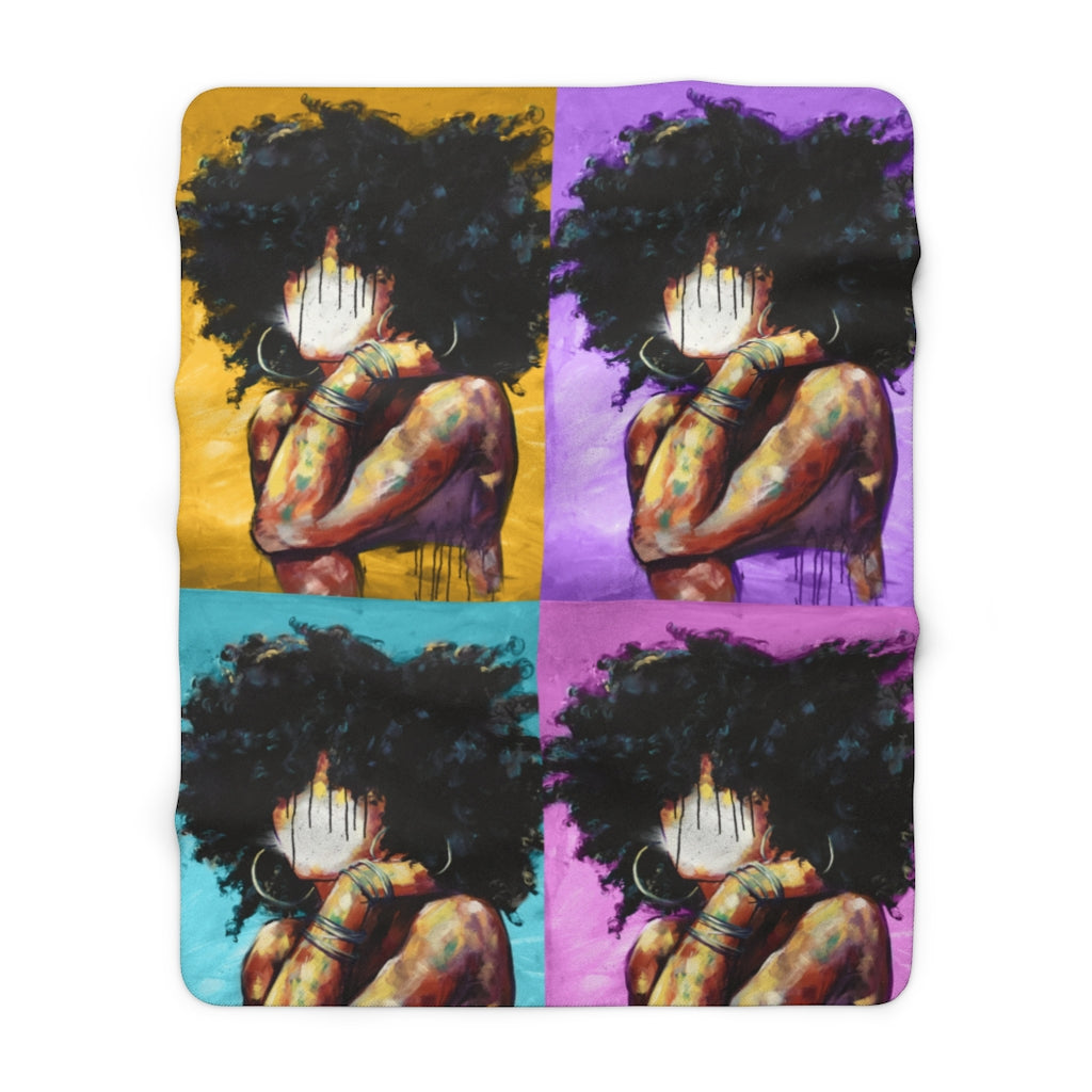 Naturally Colors Ii Sherpa Fleece Blanket