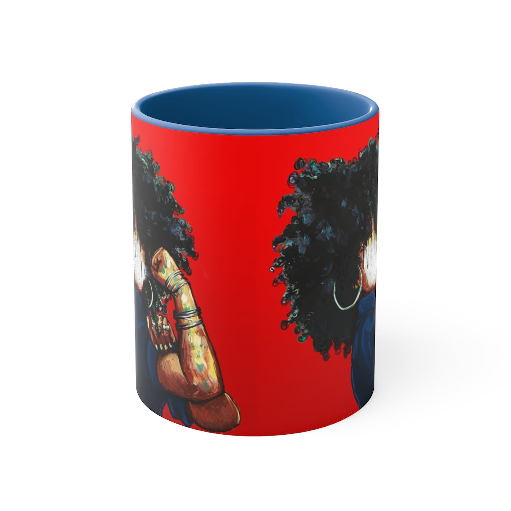 Naturally the Riveter RED Accent Coffee Mug, 11oz