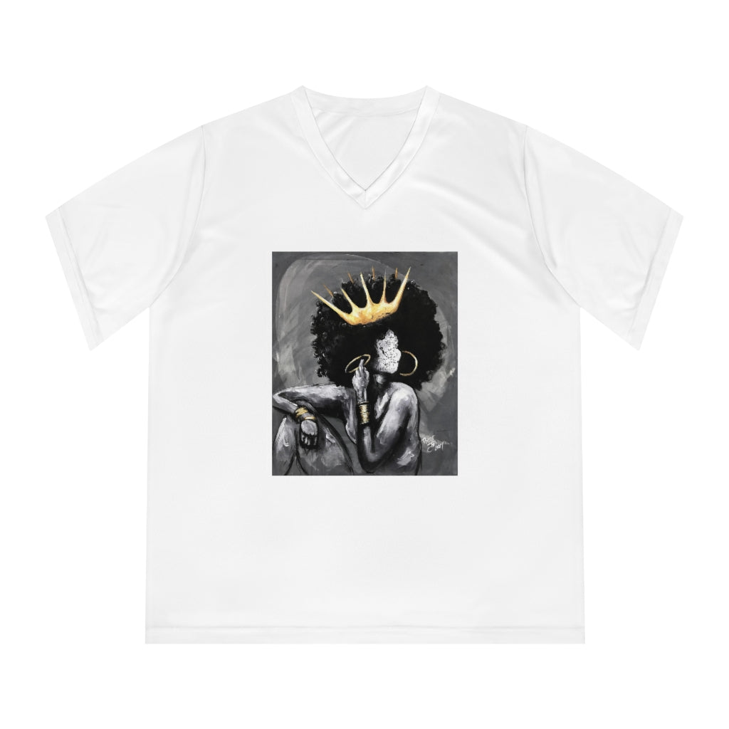 Naturally Queen VI Women's Performance V-Neck T-Shirt