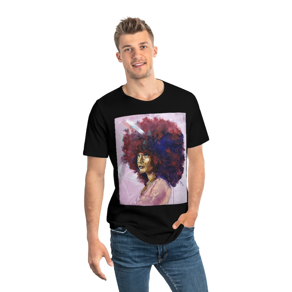 Naturally Kayla Madonna Men's Jersey Curved Hem Tee