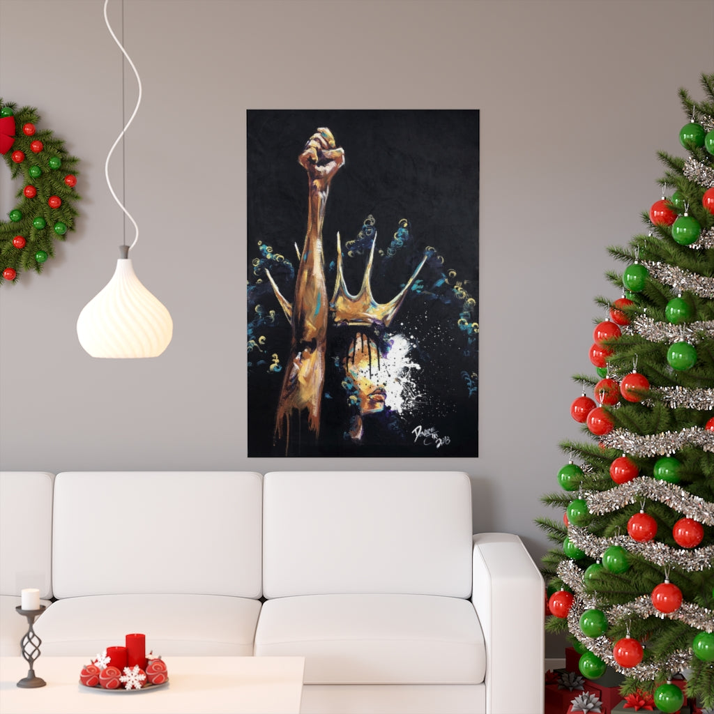 Naturally Queen Badu Premium Matte vertical posters