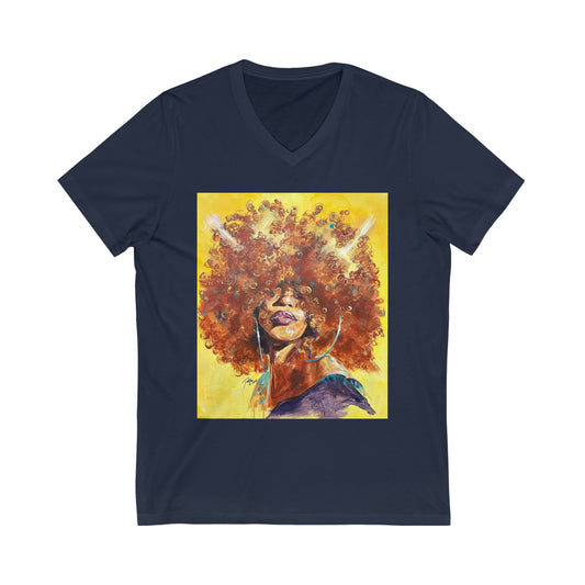Naturally Karina Unisex Jersey Short Sleeve V-Neck Tee