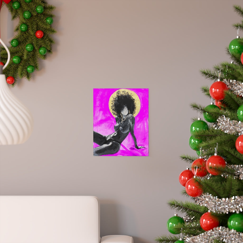 Naturally Nude III PINK Premium Matte vertical posters