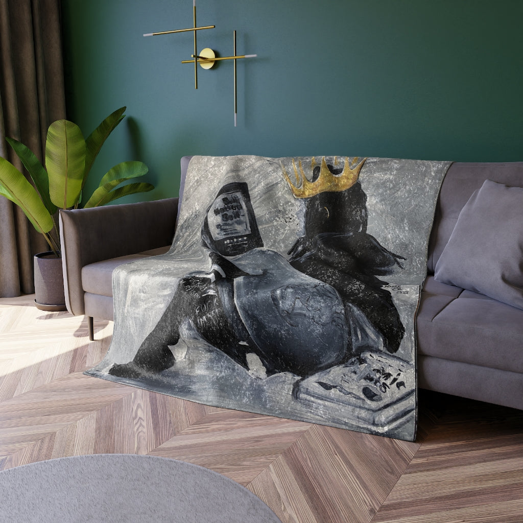 Naturally Queen Dara Crushed Velvet Blanket