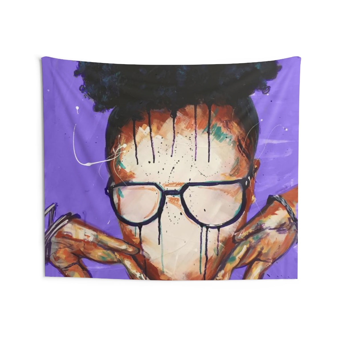 Naturally VII PURPLE Indoor Wall Tapestries