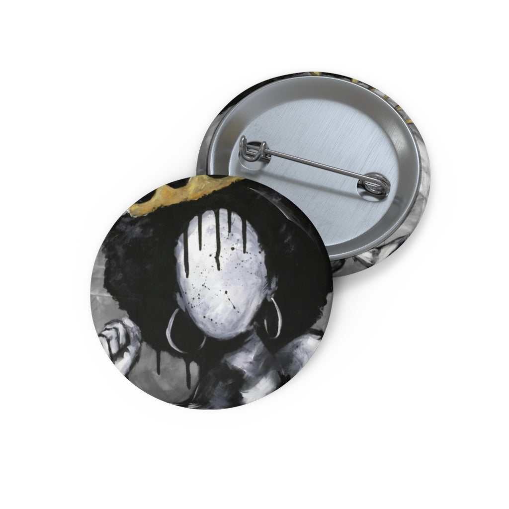 Naturally Queen Custom Pin Buttons
