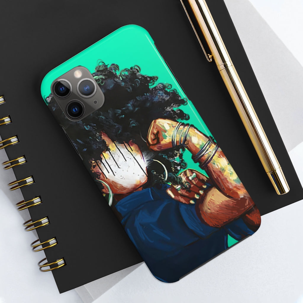 Naturally the Riveter TEAL Case Mate Tough Phone Cases