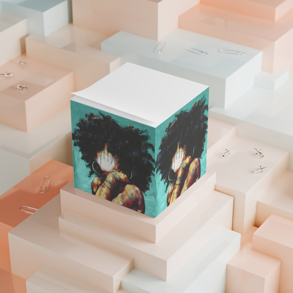 Naturally II TEAL Note Cube
