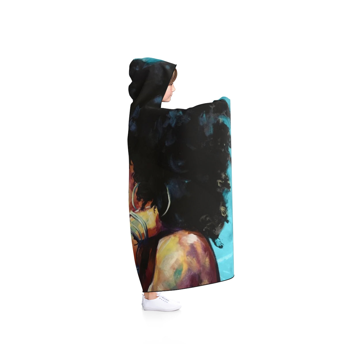 Naturally II BLUE Hooded Blanket