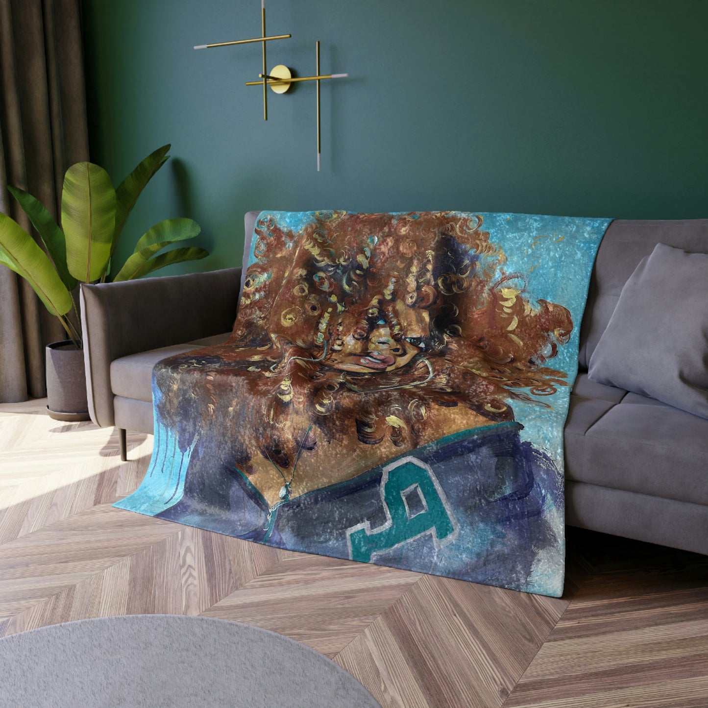 Naturally Navaeyeh Crushed Velvet Blanket