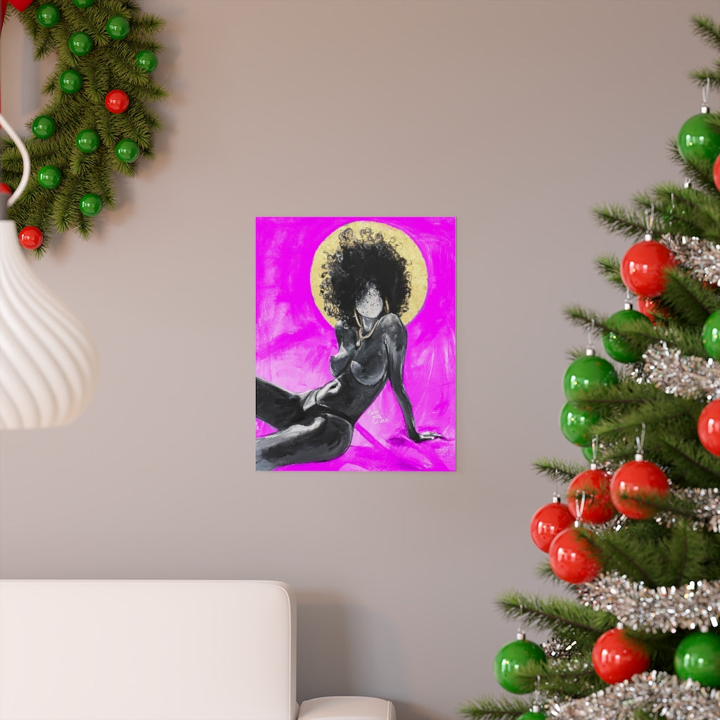 Naturally Nude III PINK Premium Matte vertical posters