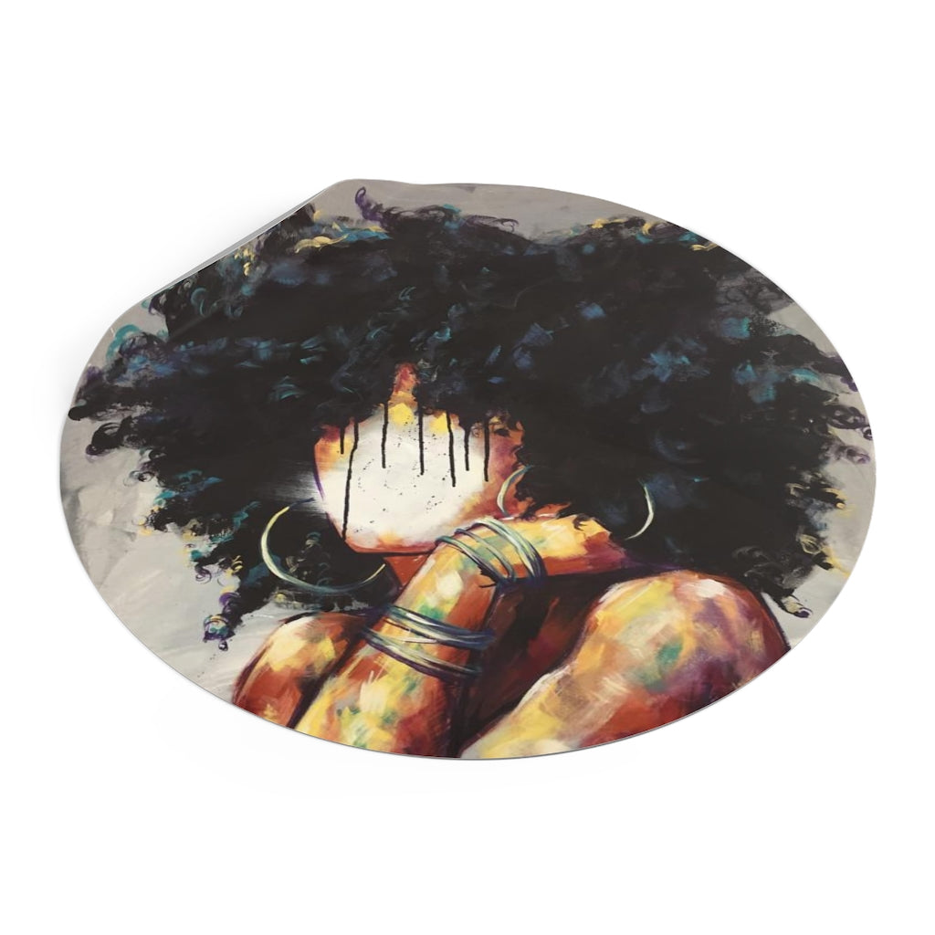 Naturally II Round Vinyl Stickers