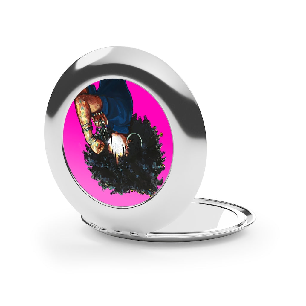 Naturally the Riveter PINK Compact Travel Mirror