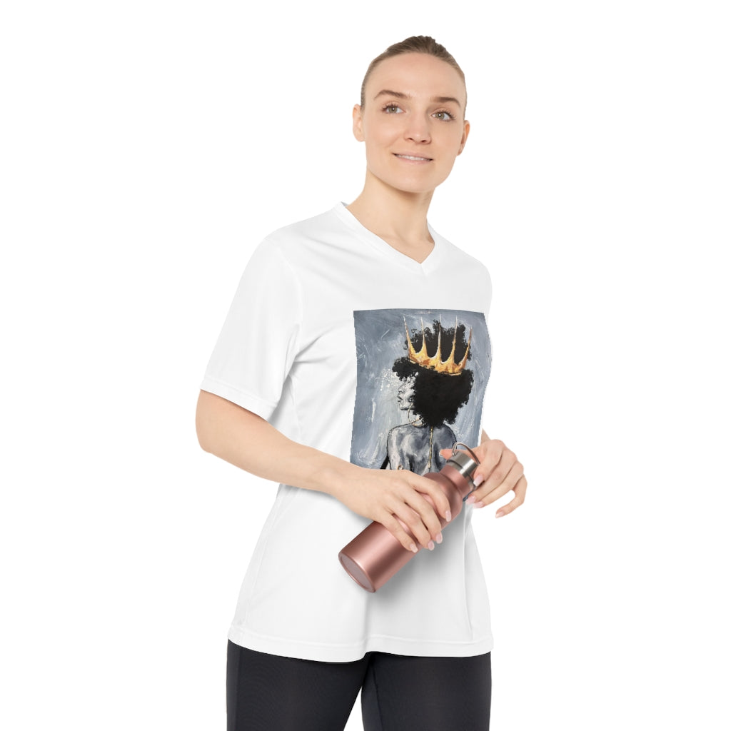 Naturally Queen XXII Women's Performance V-Neck T-Shirt