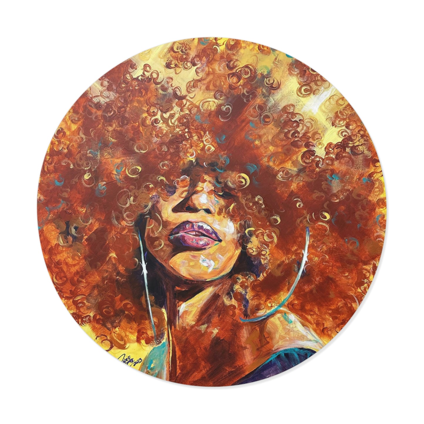 Naturally Karina Round Vinyl Stickers