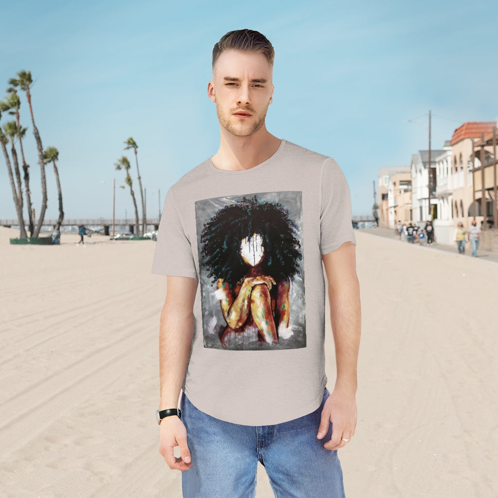 Naturally I Men's Jersey Curved Hem Tee