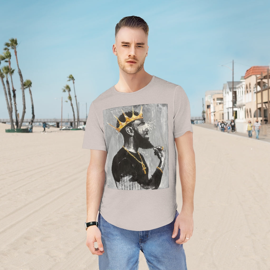 Naturally King VI Men's Jersey Curved Hem Tee