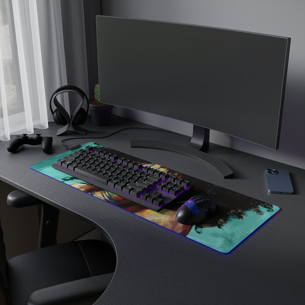 Naturally II TEAL LED Gaming Mouse Pad