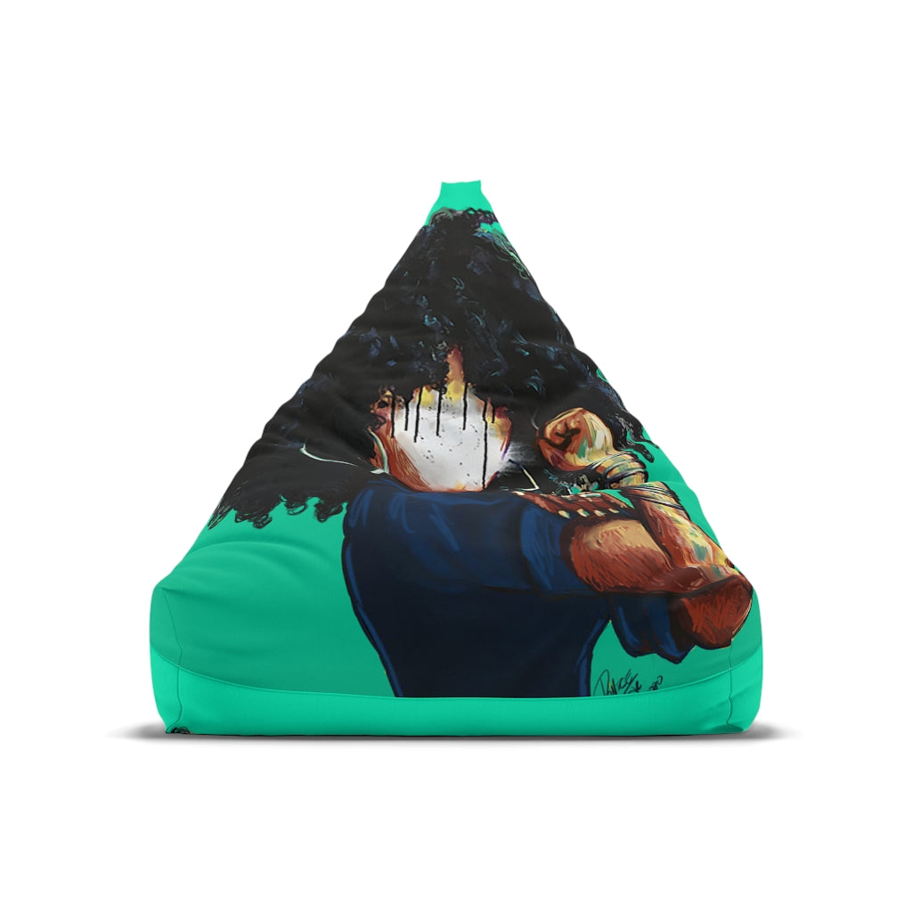 Naturally The Riveter TEAL Bean Bag Chair Cover