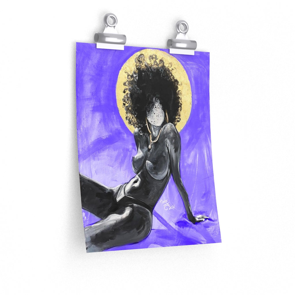 Naturally Nude III PURPLE Premium Matte vertical posters