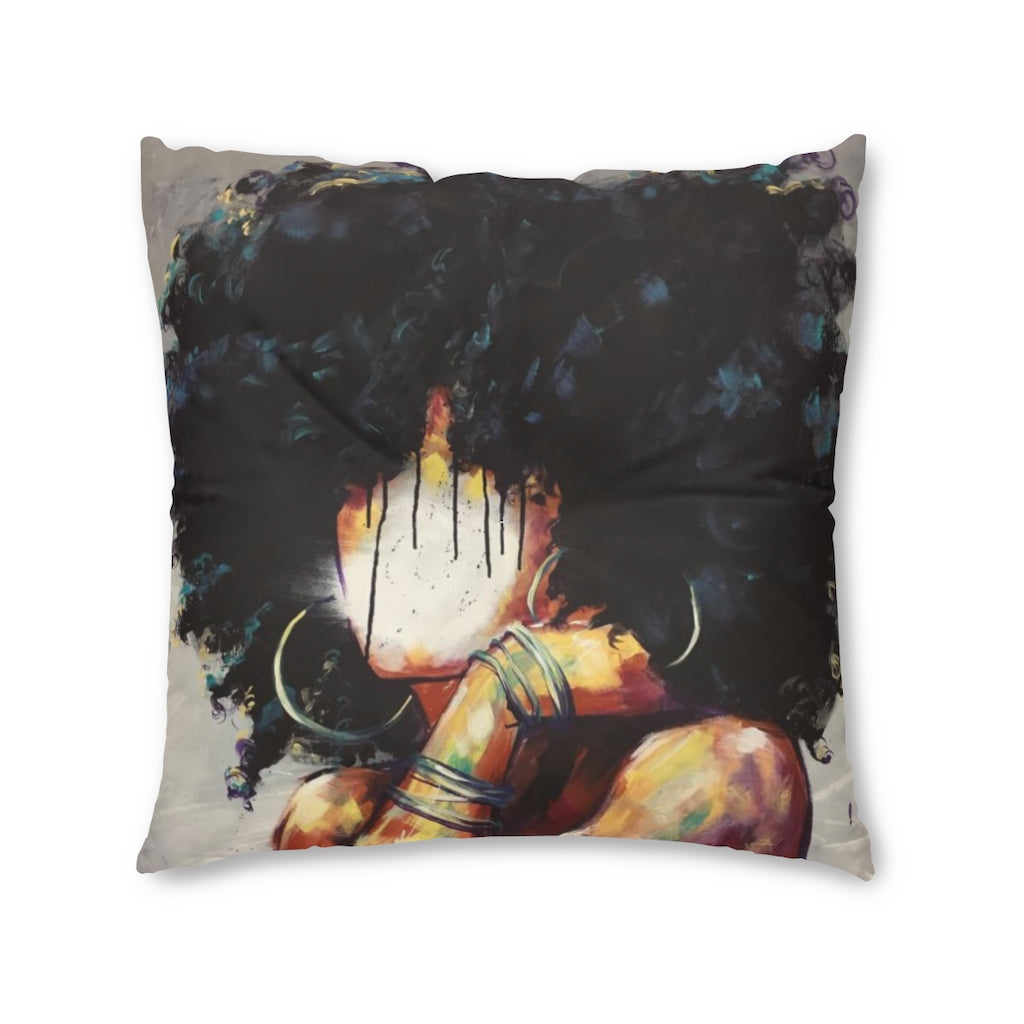 Naturally II Tufted Floor Pillow, Square