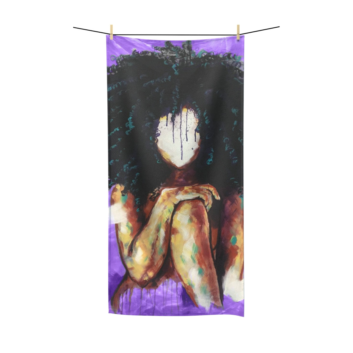 Naturally I Purple Polycotton Towel