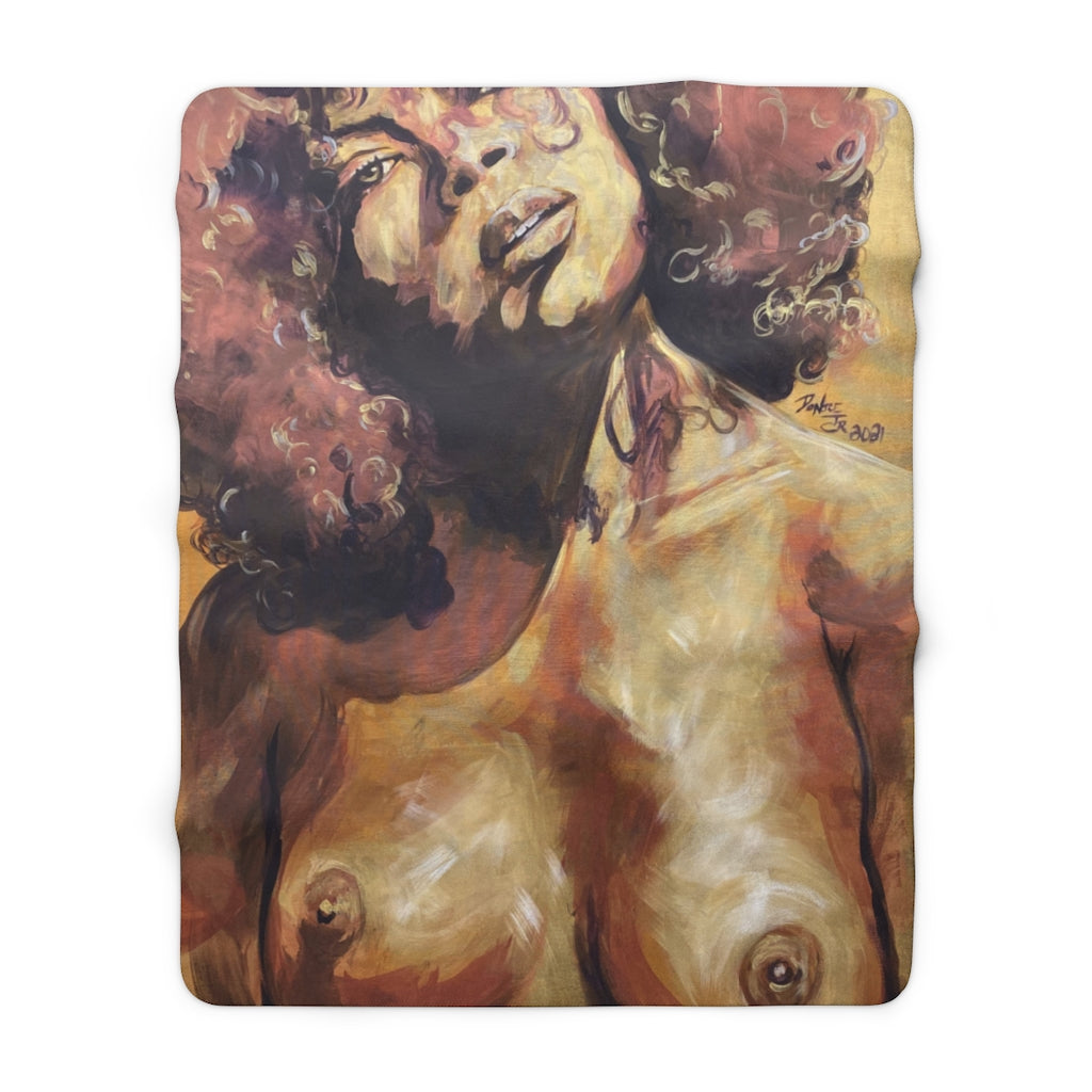 Naturally Nude IV Sherpa Fleece Blanket