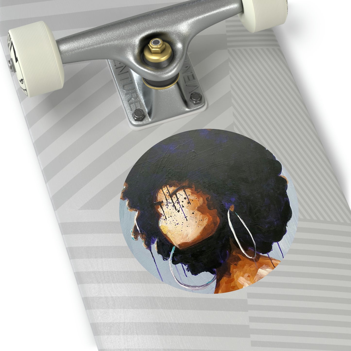 Naturally LX Round Vinyl Stickers