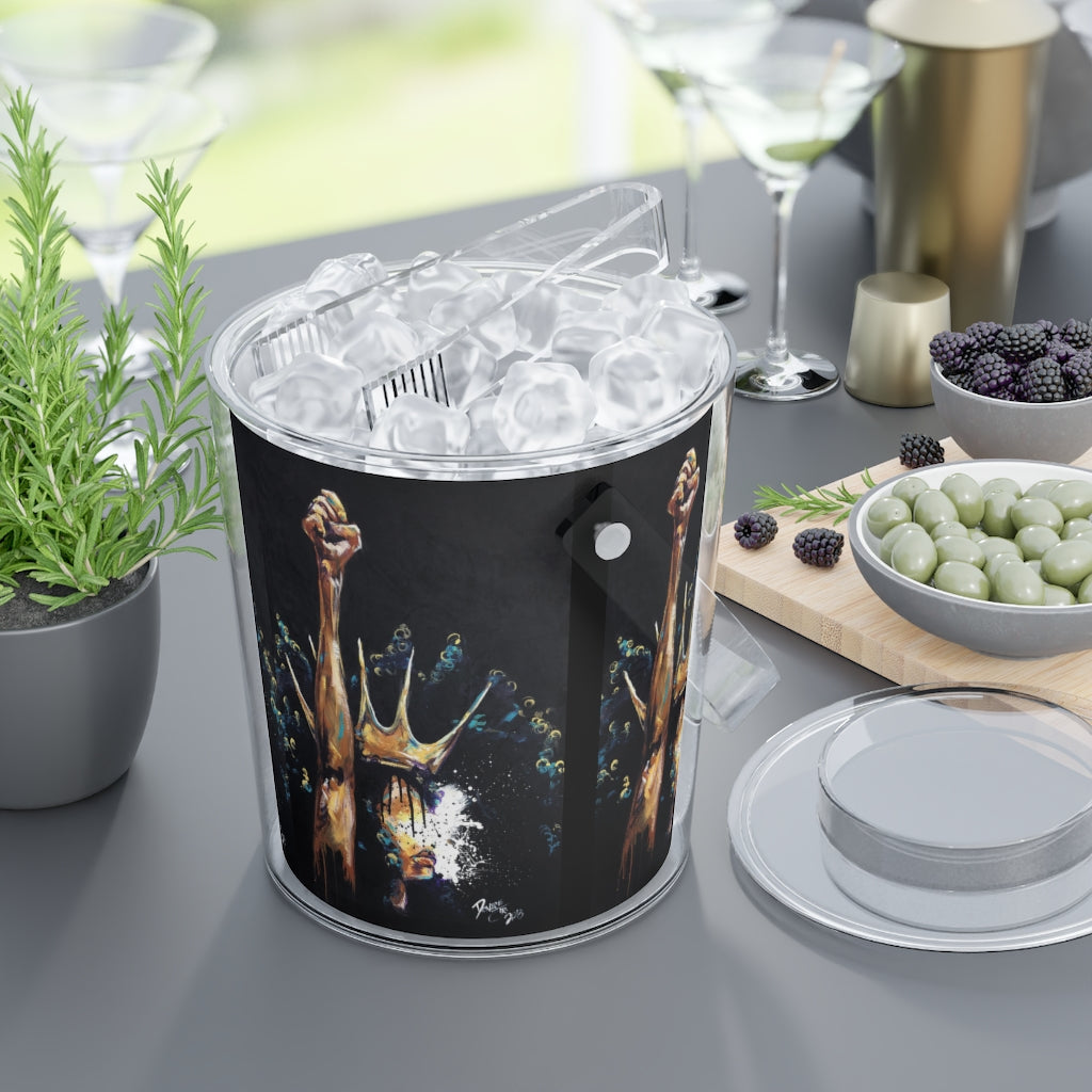 Naturally Queen Badu Ice Bucket with Tongs