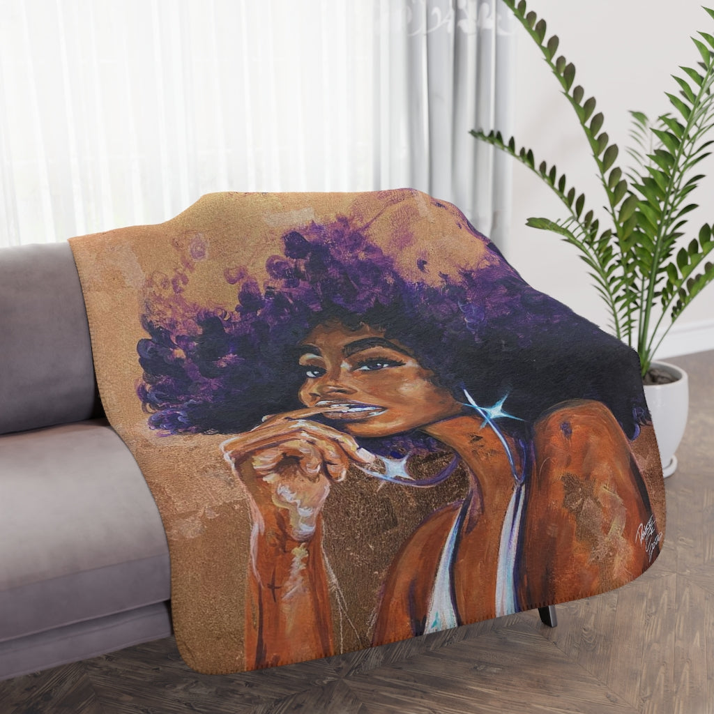 Naturally Ramona Tan Sherpa Blanket