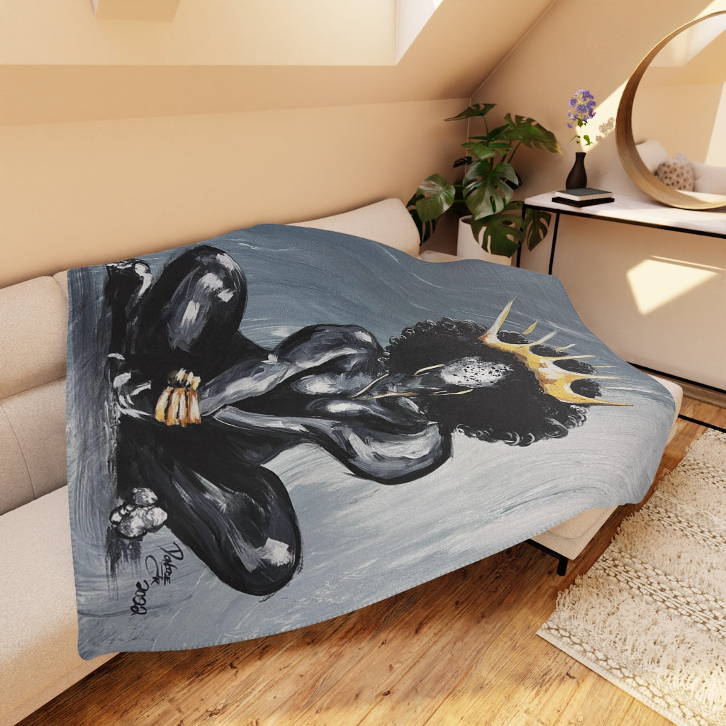 Naturally Queen XIX Tan Sherpa Blanket